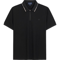 布克兄弟(BrooksBrothers)布克兄弟男士夏季撞色拼接拉链polo衫