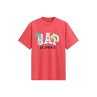 Gap 727698 纯棉圆领 西瓜红 L 短袖T恤