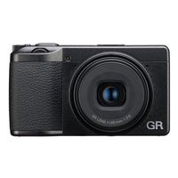 RICOH 理光 数码紧凑型相机 24MP APS-C传感器 40mmF2.8镜头 内置高光扩散滤镜 WiFi连接 1080p视频录制 黑色