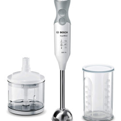 Bosch 博世 MSM66120 手持搅拌器 符合人体工程学设计 附加配件, 不锈钢搅拌脚 Quattro刀片, 600W