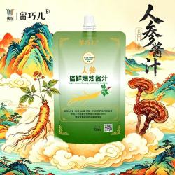 留巧儿 人参倍鲜爆炒酱汁取代酱油生抽老抽味精鸡精凉拌蘸料调味汁调料 人参倍鲜爆炒轻享装105ml