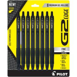 PILOT 百乐 G2中性笔按动式0.7mm学生考试刷题办公用黑色8支