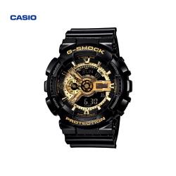 CASIO 海外旗舰店BA-110运动潮流手表黑金女士官网官方正品BABY-G