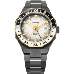 CITIZEN 高雅流光黑金匠心之作机械时尚商务男表NB6035-55H