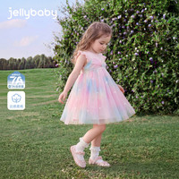 jellybaby 女童连衣裙甜美无袖网纱裙超仙背心裙 JQG62794