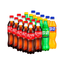 可口可乐 汽水 碳酸饮料 整箱装 可口可乐公司出品 可雪芬含糖混包500ml*20瓶 可口可乐经典