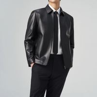 金利来 男士皮衣 EJCEH953001 黑色 L