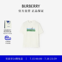 BURBERRY 男装 迷宫印花棉质 T 恤衫