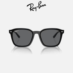 Ray-Ban RayBan）太阳镜2023大框眼镜修饰显脸小素颜户外防晒墨镜0RB4392D 601/81黑色镜框深灰色偏光镜片 尺寸66