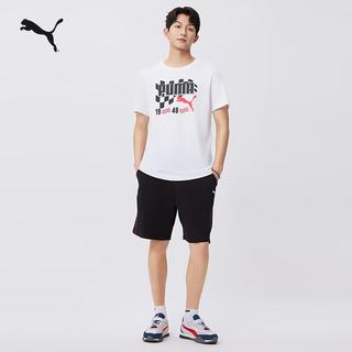 PUMA 690253 纯棉 白色 L 运动T恤