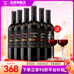 红魔鬼 黑金珍藏 中央山谷干型红葡萄酒 6瓶*750ml套装