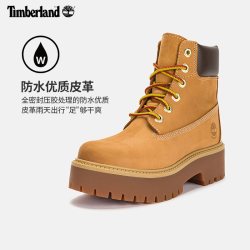 Timberland 踢不烂女鞋大黄靴马丁靴增高防水|A5RJD