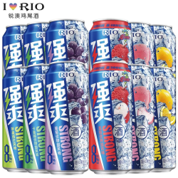 锐澳 洋酒预调鸡尾酒 强爽系列组合 强爽500ML*12罐 随机口味（含0糖）