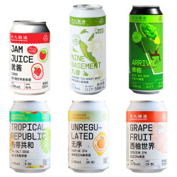 大九 内蒙古大九酿造精酿 浑浊IPA 共和国海盐古斯酸啤酒 大九酿造6口味 6罐 组合装
