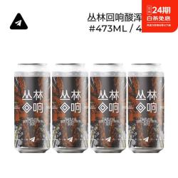 纸飞机酿造 纸飞机丛林回响酸浑浊IPA精酿啤473ml 4听 丛林回响 473mL