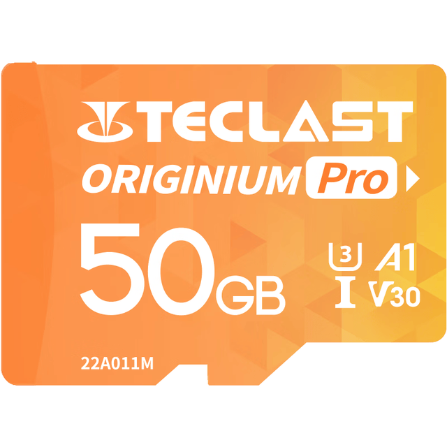 台电 50GB TF卡 U3 V30 A1 C10 高速存储卡