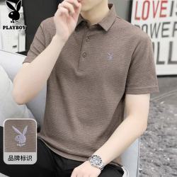 PLAYBOY 男士短袖POLO衫 修身潮流夏季上衣