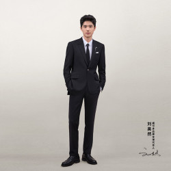 威可多 男秋季舒弹商务通勤百搭外套影子黑175/100C