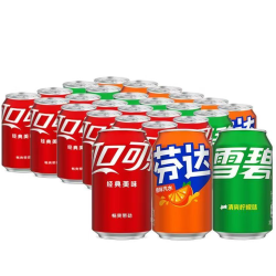 可口可乐 碳酸饮料 330ml/300ml 6瓶装