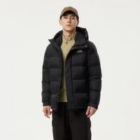 坦博尔 户外羽绒服男士短款拼接连帽
