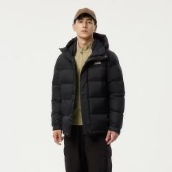 坦博尔 户外羽绒服男士短款拼接连帽