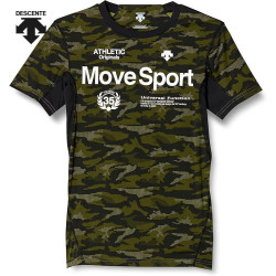迪桑特 MOVESPORT短袖T恤吸汗速干弹力防晒DMMSJA50 卡其色 M