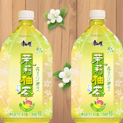 康师傅 茉莉柚茶 瓶+瓶 整箱装 1L*1瓶