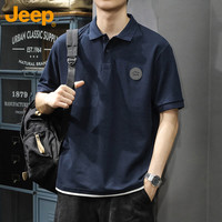 Jeep 吉普 男士短袖T恤 Polo休闲衫 JEEP吉普短袖T恤男士夏季假两件