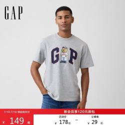 Gap 男女装2026夏季新款小熊logo纯棉圆领短袖T恤美版000901032
