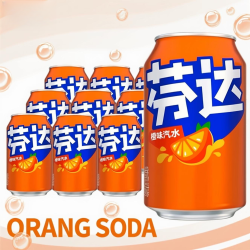 可口可乐 芬达橙味碳酸饮料 瓶/ 330ml*12瓶