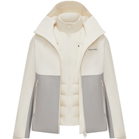 波司登 叠变90鹅绒三合一冲锋衣羽绒服 雅致棕 XL