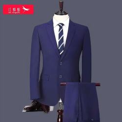 红蜻蜓 男士西服套装 西服+裤+衬衫+领带+皮带