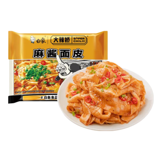 白象 荞麦面皮 凉皮麻酱酸辣即食带料包免煮主食速食 大辣娇麻酱面皮5袋