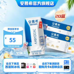 伊利 安慕希经典钻常温早餐风味酸牛奶 原味205gx10盒x2箱 4月底