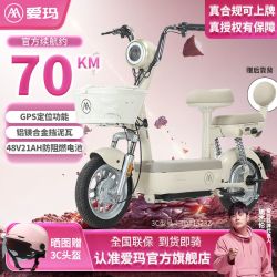爱玛 电动车48V21AH小金豆2.0北斗版长跑王电动自行车电瓶车新国标，有人一去拼单吗？