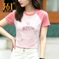 361° 超短款运动t恤女士