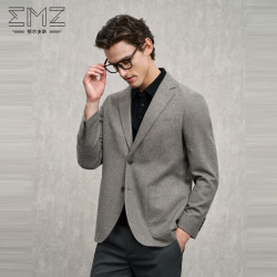 EMZ 鄂尔多斯男士西服西装外套商务轻奢保暖抑菌