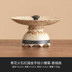 灵沐 室内防落灰手绘描金香插座