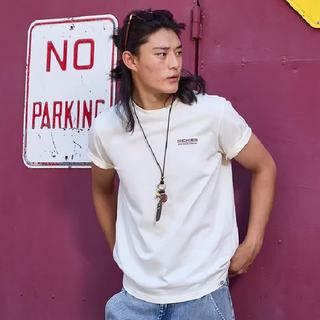 Dickies DK0A881U 美式复古字母印花 白色 L 短袖T恤