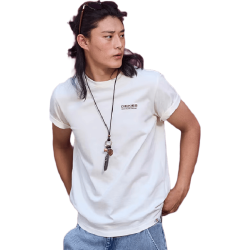 Dickies DK0A881U 美式复古字母印花 白鹭白 L 男士T恤