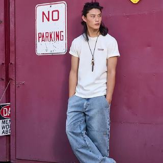 Dickies DK0A881U 美式复古字母印花 白色 L 短袖T恤