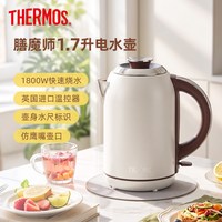 移动端：THERMOS 膳魔师 复古系列 EHA-1323A 电水壶 1.7L 奶昔白