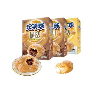 88VIP：康师傅 泡芙乐芙球巧克力味+奶油味50g*3休闲追剧童年零食