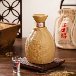 江口醇 jiangkouchun）老酒坛 浓香老窖池传统古法纯粮酿造地标满赠 52度 500mL 6瓶
