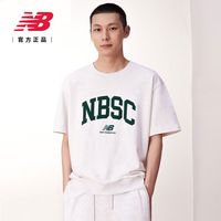百亿补贴：new balance NB官方正品短袖男女夏纯棉情侣运动休闲T恤5CD25353