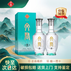 文君 酒 浓香型白酒 自饮招待送礼 宴请婚宴用酒 剑南春集团  52度 500mL 2瓶 真藏8 双瓶装