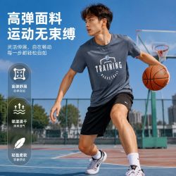 赢虎 运动短袖男2026年新款冰丝T恤夏季跑步健身速干宽松休闲透气上衣