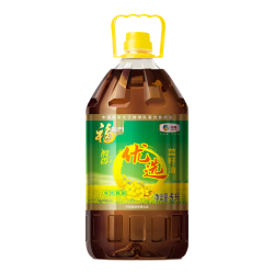 福临门 食用油优选醇香非转基因菜籽油5L家用低芥酸 
