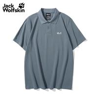 Jack Wolfskin 男士休闲POLO衫A65902A 奥德灰/F0303