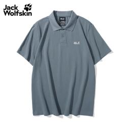 Jack Wolfskin 男士休闲POLO衫A65902A 奥德灰/F0303
